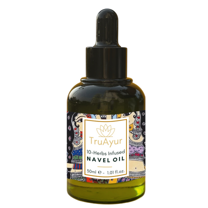 Óleo para o umbigo com 10 ervas para o equilíbrio hormonal, sono mais profundo e nutrição da pele e dos lábios