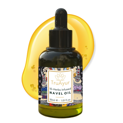 Óleo para o umbigo com 10 ervas para o equilíbrio hormonal, sono mais profundo e nutrição da pele e dos lábios