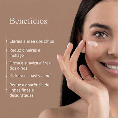 Sérum de Contorno de Olhos 18 Herbs: Enriquecido para Iluminar, Tonificar, Descongestionar e Reduzir Olheiras.
