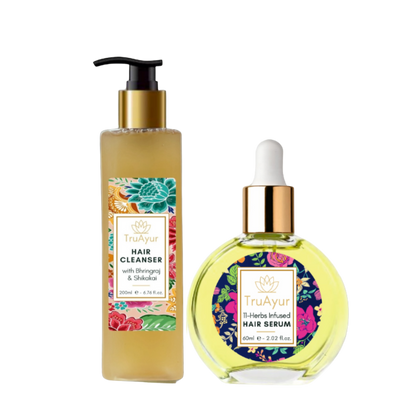 Combinação de Hidratação Capilar (Gel de Limpeza Capilar e Sérum Capilar)