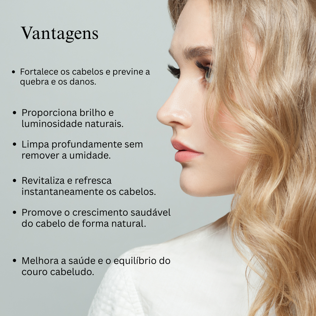 Limpador de cabelo ayurvédico com Bhringraj e Shikakai