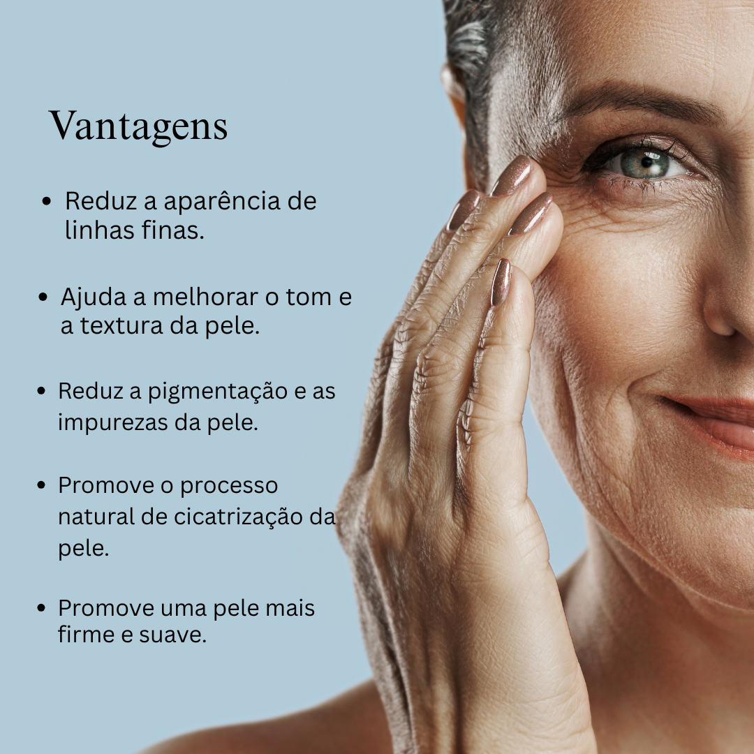 Óleo Facial Noturno Ayurvédico Antienvelhecimento com Óleo de Bakuchi, Tâmaras e Lichia