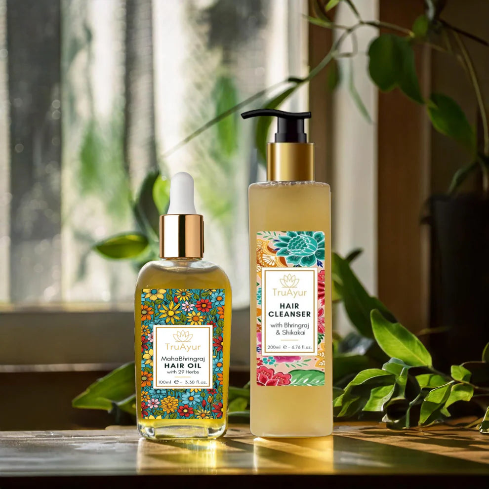 Combinação de Reparação e Revitalização Capilar (Gel de Limpeza Capilar e Óleo Capilar)