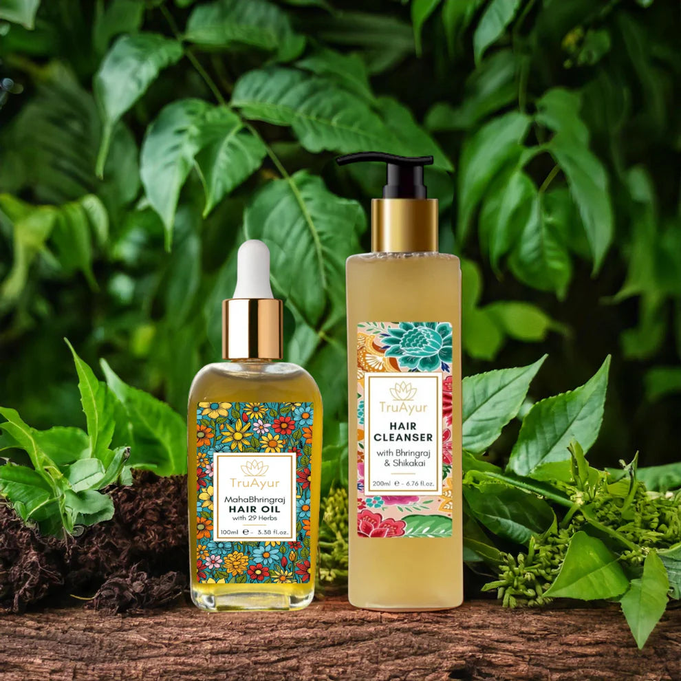 Combinação de Reparação e Revitalização Capilar (Gel de Limpeza Capilar e Óleo Capilar)