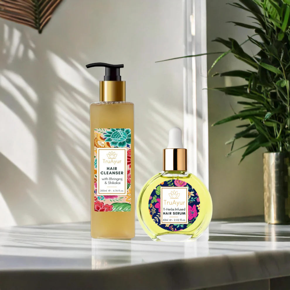 Combinação de Hidratação Capilar (Gel de Limpeza Capilar e Sérum Capilar)