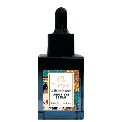 Sérum de Contorno de Olhos 18 Herbs: Enriquecido para Iluminar, Tonificar, Descongestionar e Reduzir Olheiras.