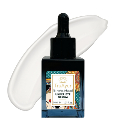 Sérum de Contorno de Olhos 18 Herbs: Enriquecido para Iluminar, Tonificar, Descongestionar e Reduzir Olheiras.