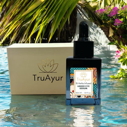 Sérum de Contorno de Olhos 18 Herbs: Enriquecido para Iluminar, Tonificar, Descongestionar e Reduzir Olheiras.