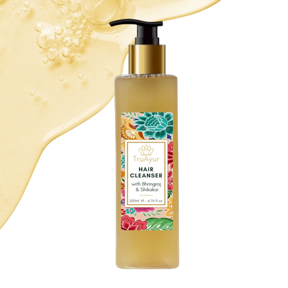 Limpador de cabelo ayurvédico com Bhringraj e Shikakai