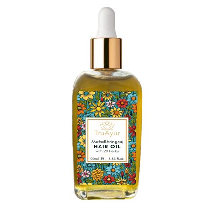 Óleo Ayurvédico com 29 Ervas para Massagem no Couro Cabeludo: Alivia o Estresse, Revitaliza os Cabelos e Promove o Relaxamento.